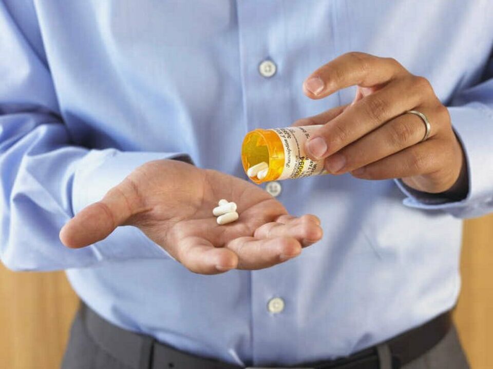 Comprimidos para os síntomas da prostatite