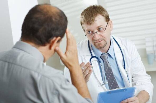 Consulte a un médico se ten prostatite